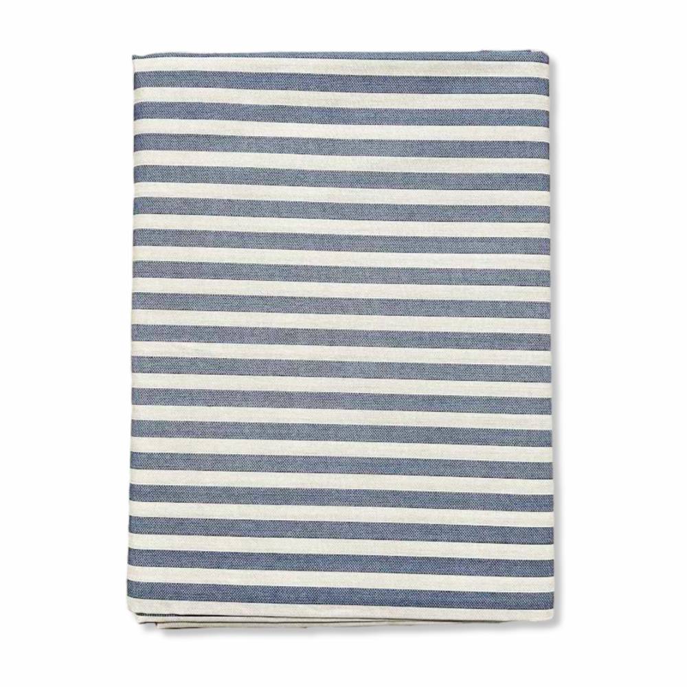 Copritutto cotone leggero Riga bastoncino blu 260 x 280