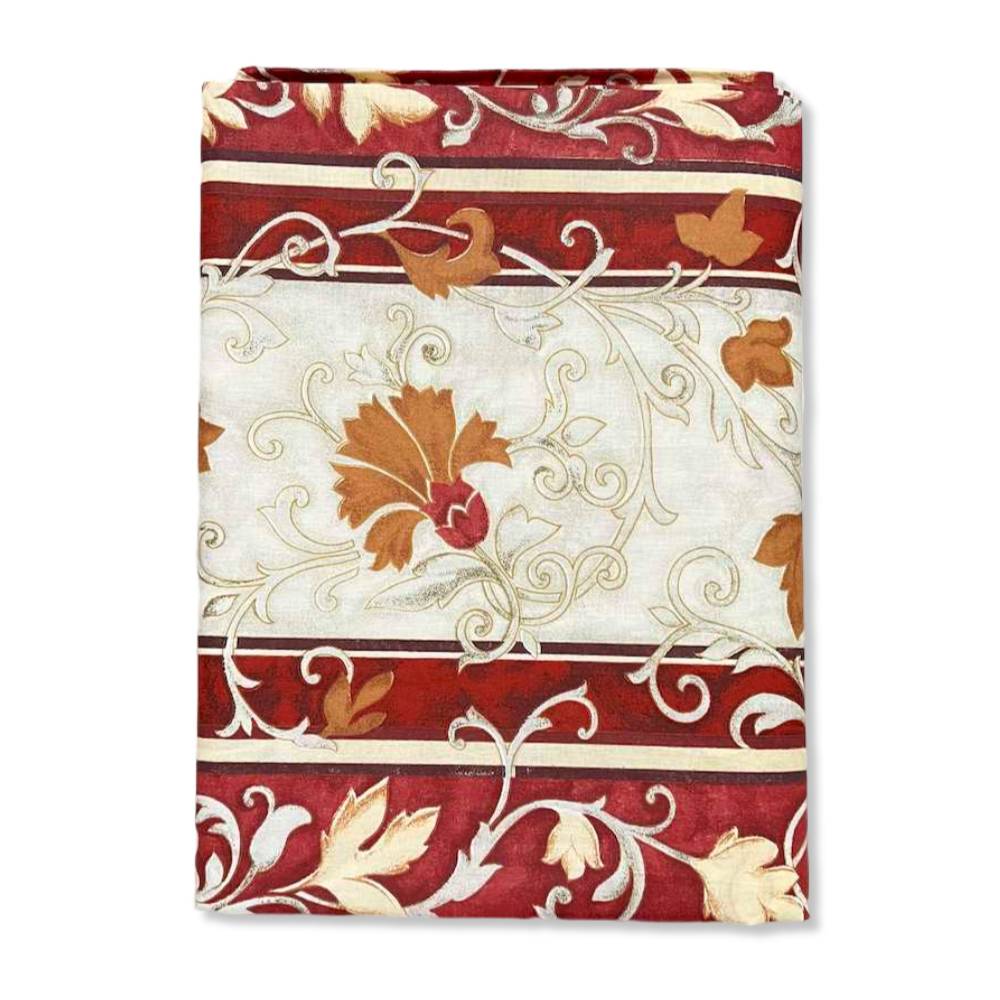 Copritutto cotone leggero Decor bordeaux 170 x 280