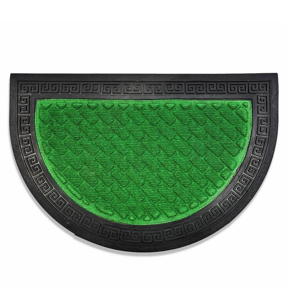 Zerbino Antiscivolo a mezzaluna bordato Verde