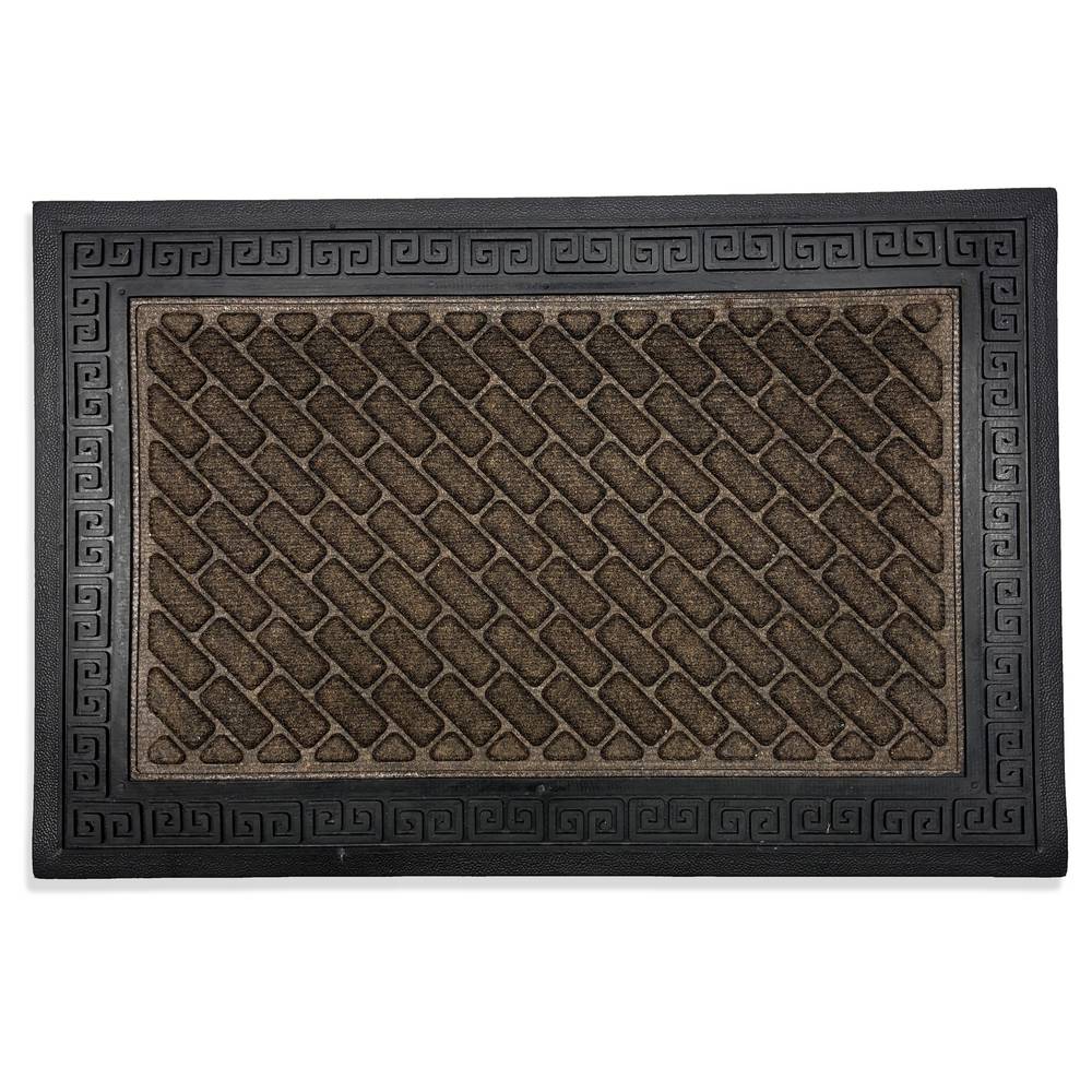 Zerbino Antiscivolo bordato Caffè