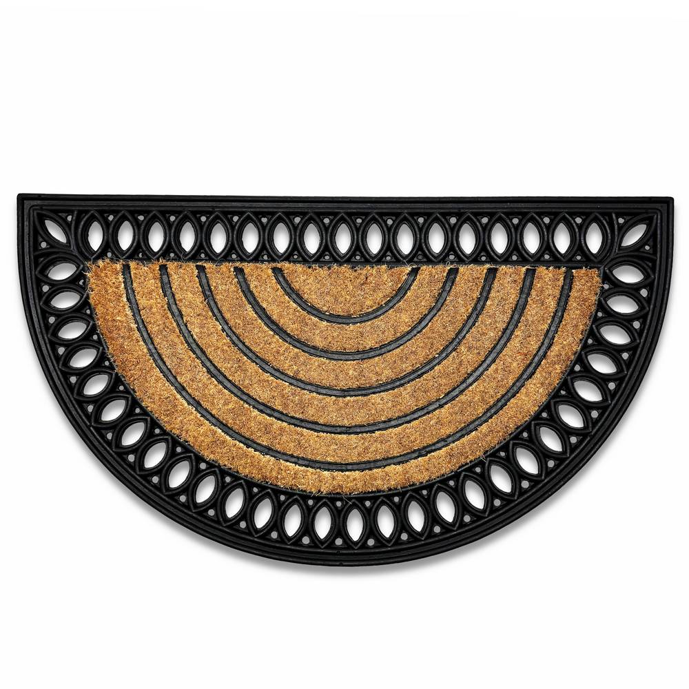 Zerbino Antiscivolo Cocco righe bordato Mezzaluna