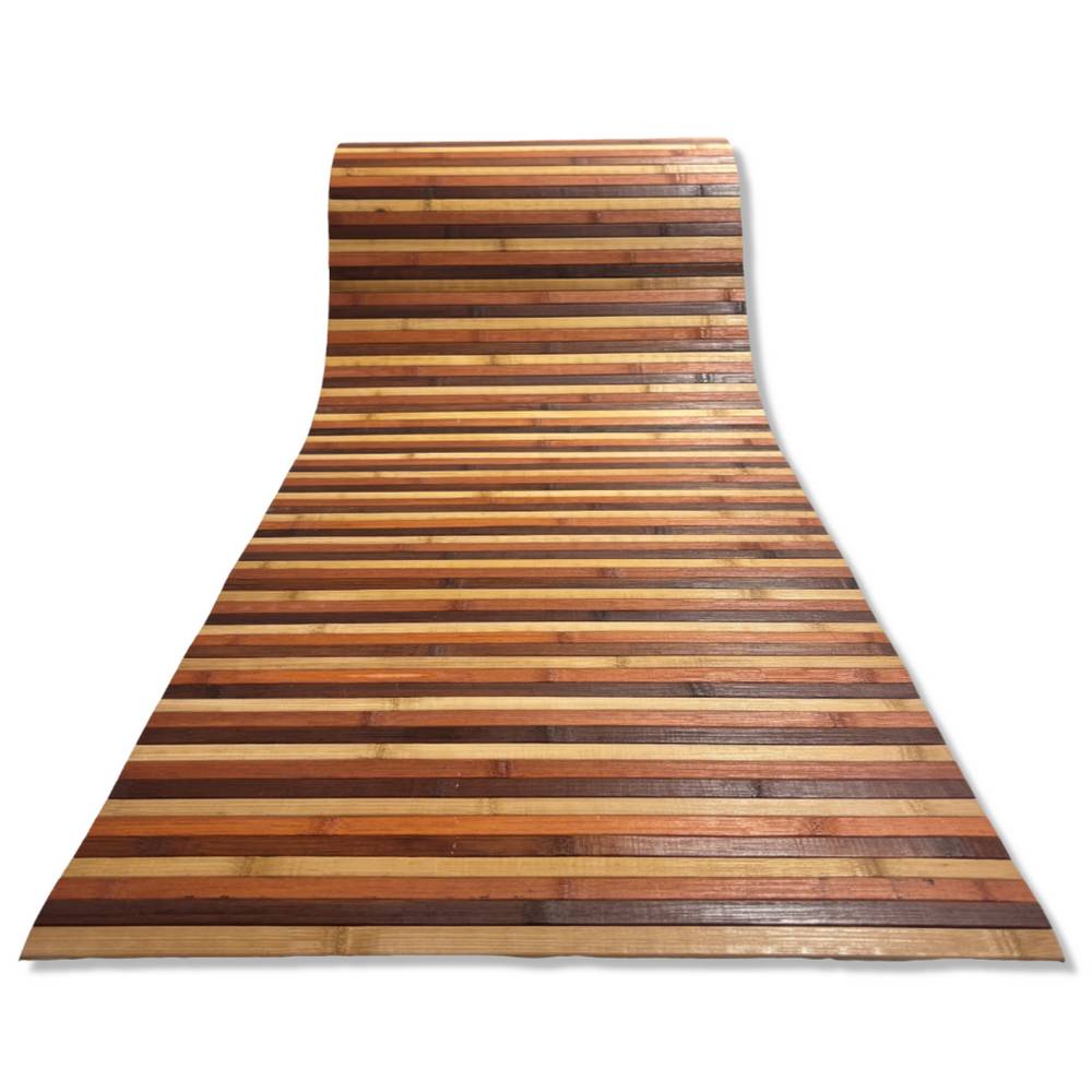 Passatoia a metro in bamboo degradè Marrone