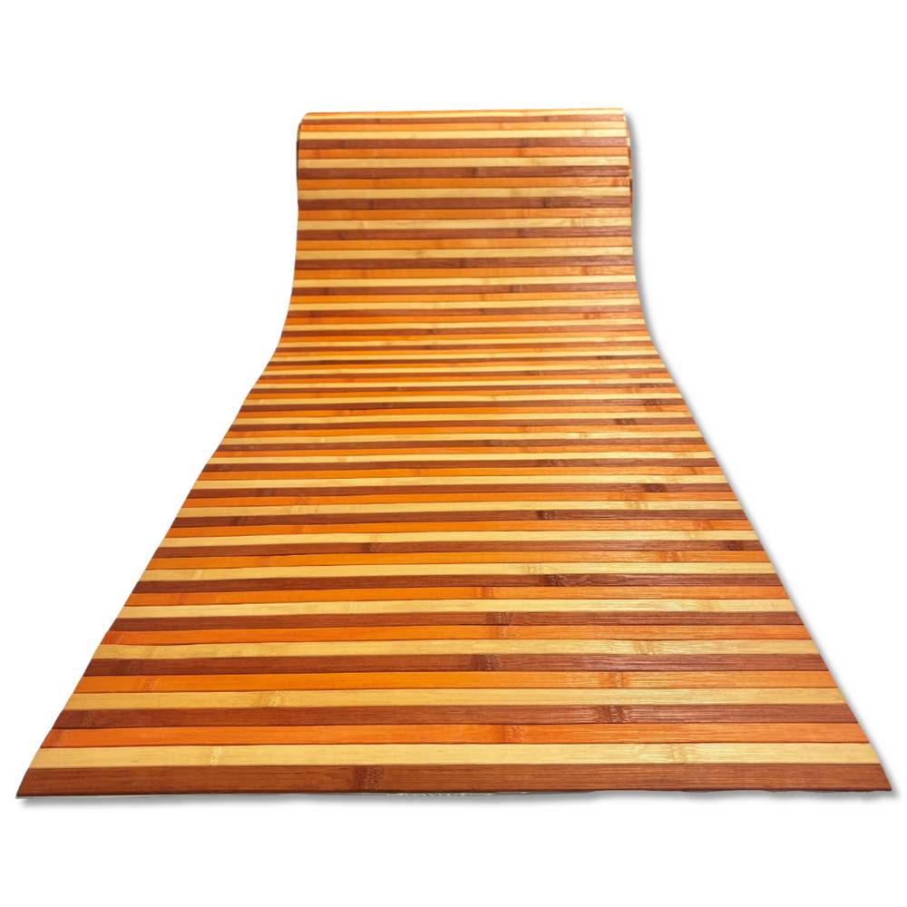 Passatoia a metro in bamboo degradè Arancio