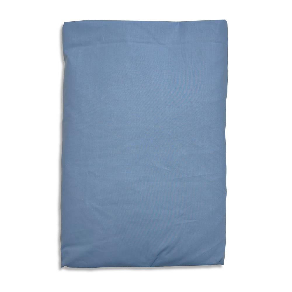 Lenzuolo sotto tutto elastico percalle azzurro matrimoniale