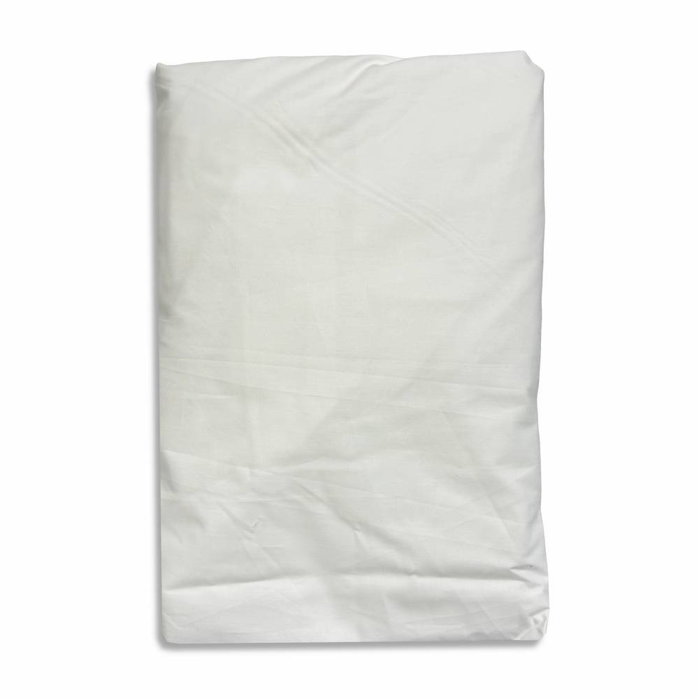 Lenzuolo sotto tutto elastico percalle bianco matrimoniale