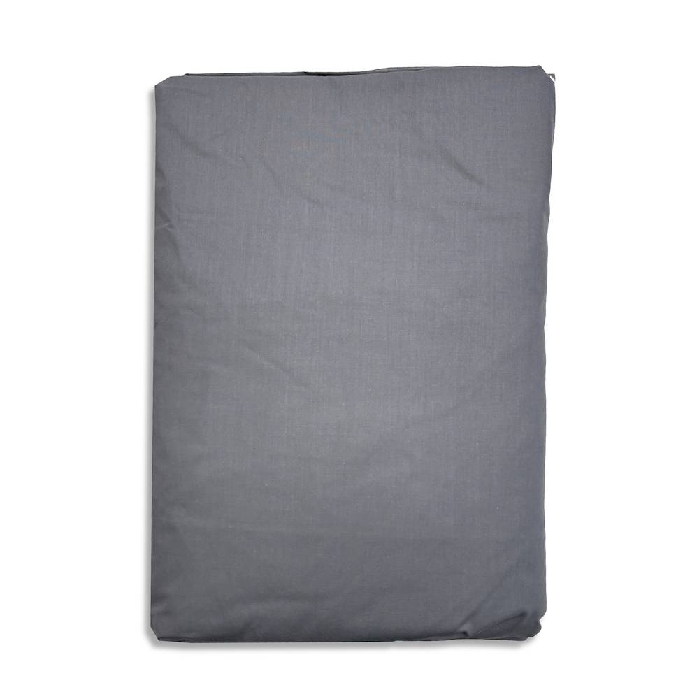 Lenzuolo sotto tutto elastico percalle grigio matrimoniale