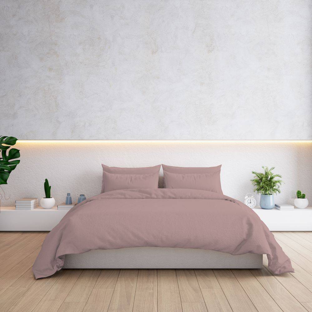 Lenzuolo sotto tutto elastico Percalle Rosa Singolo