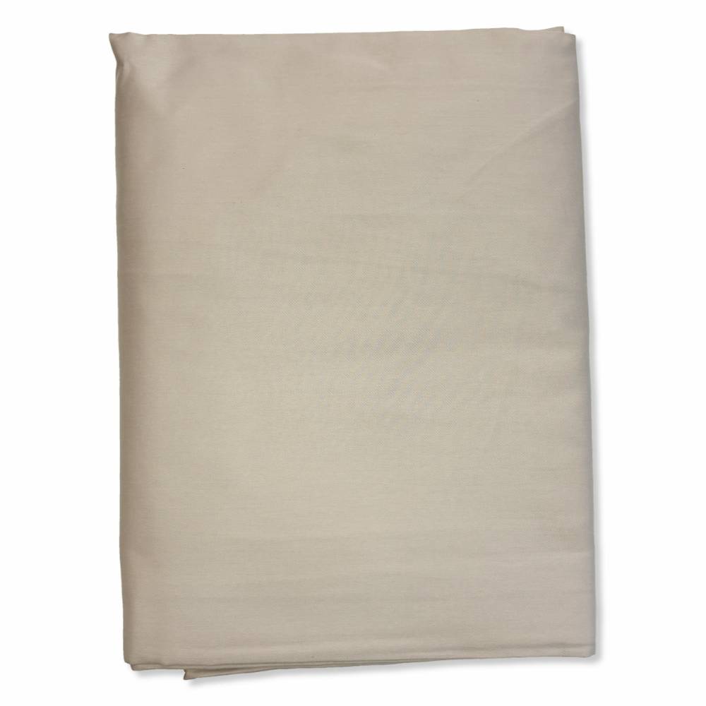 Lenzuolo sotto con angoli e elastici in raso beige Matrimoniale