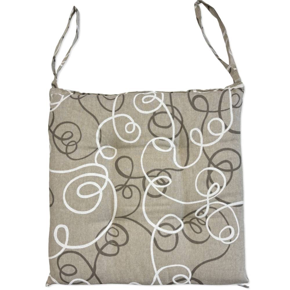 Cuscino per sedia Volant tortora