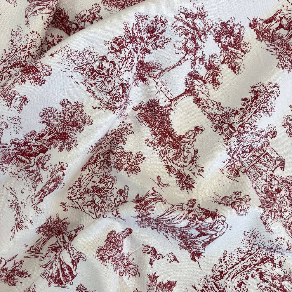 Telo arredo su misura Toile de Jouy Bordeaux