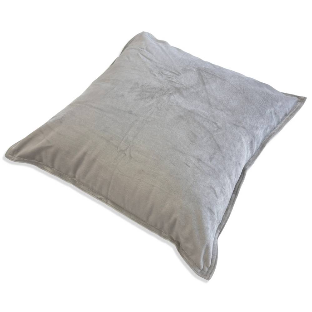 Federa cuscino isa 45 x 45 Velluto Grigio chiaro