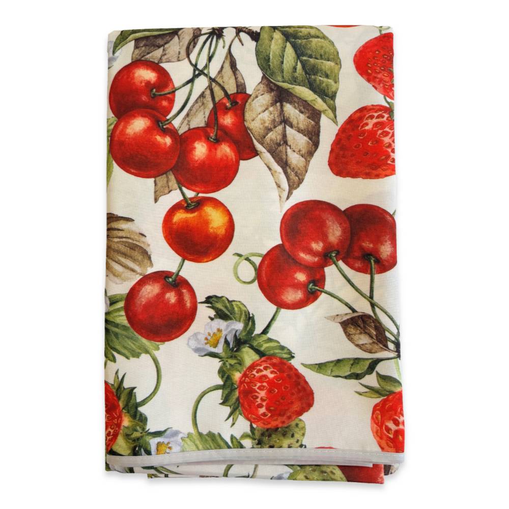 Tovaglia antimacchia Fragole e ciliege 150 x 180