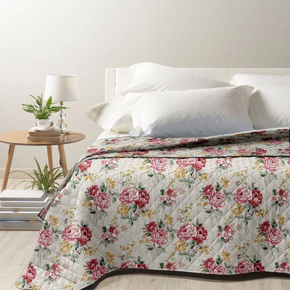 Trapuntino mezzastagione Floreale Vintage 22 matrimoniale