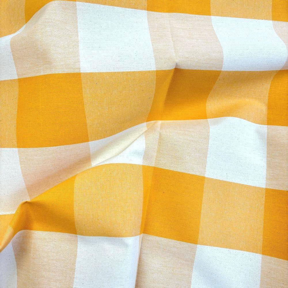 Tessuto a metro Indanthreen quadretto grande Giallo