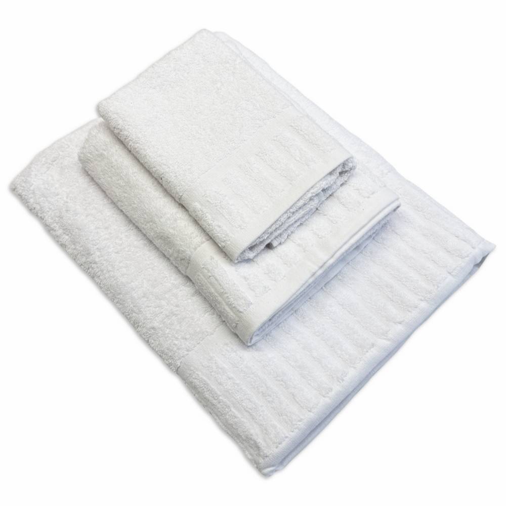 Set 3 asciugamani hotel suite bianco