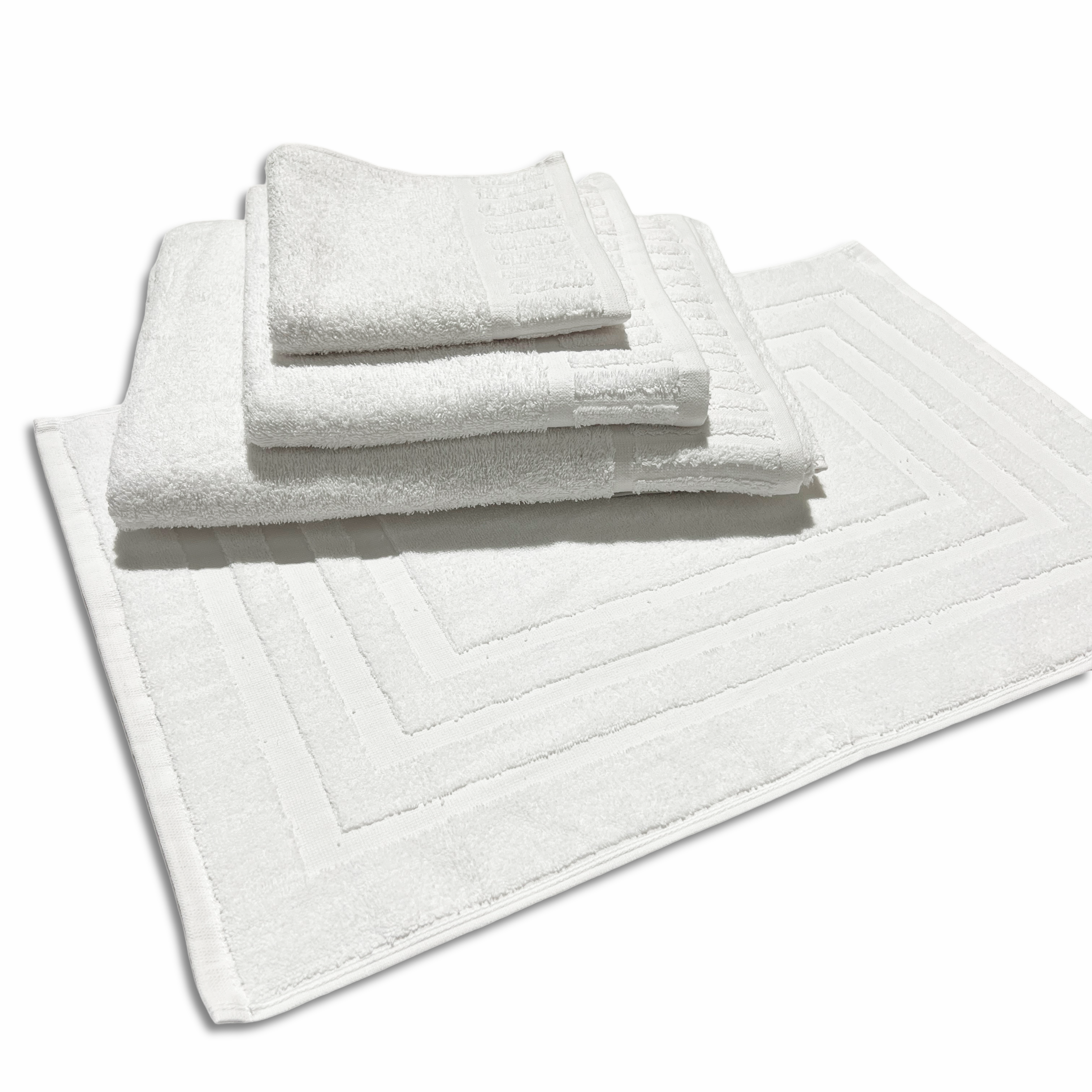 Parure bagno hotel suite bianco