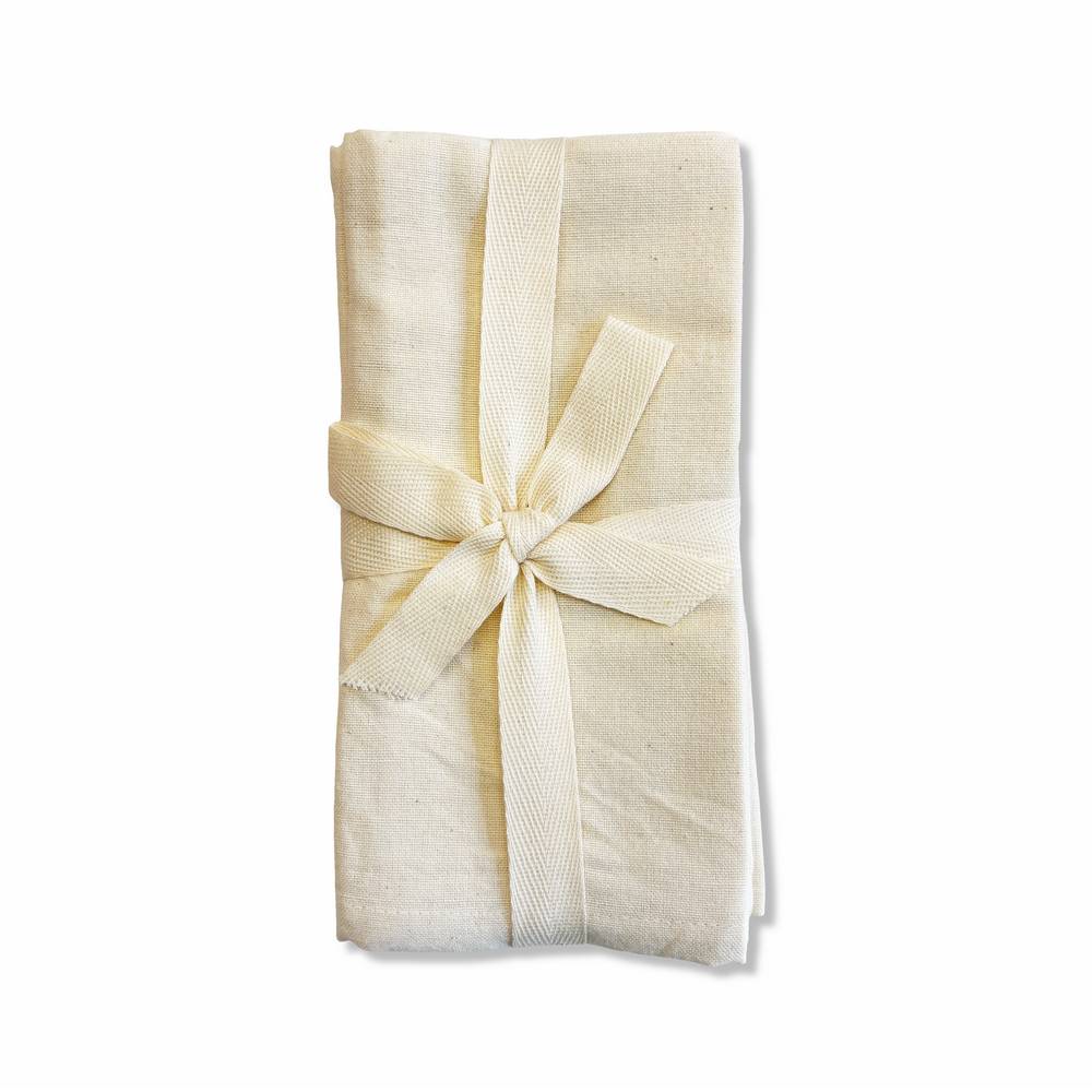 Set 4 tovaglioli panna Personalizzati