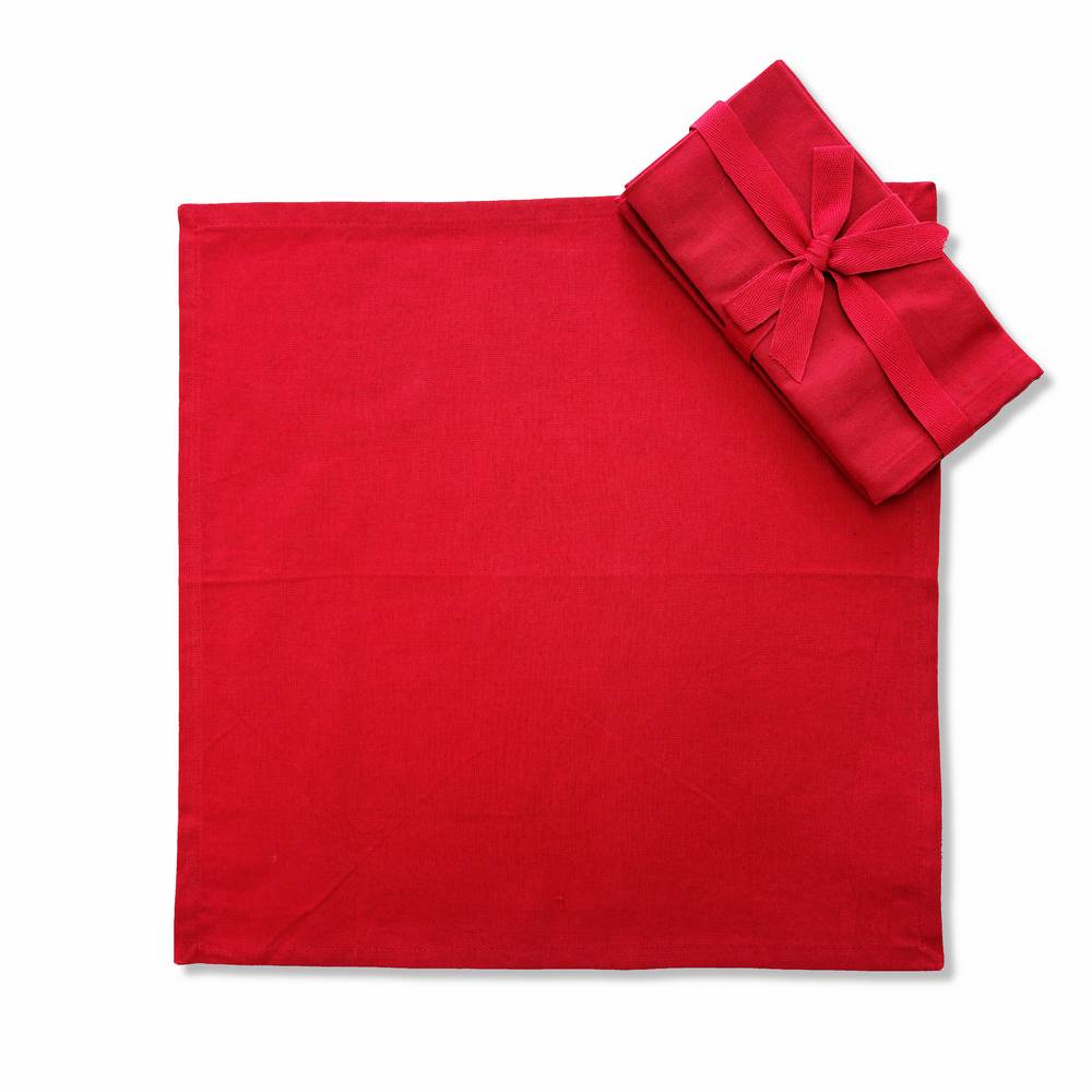 Set 4 tovaglioli rosso