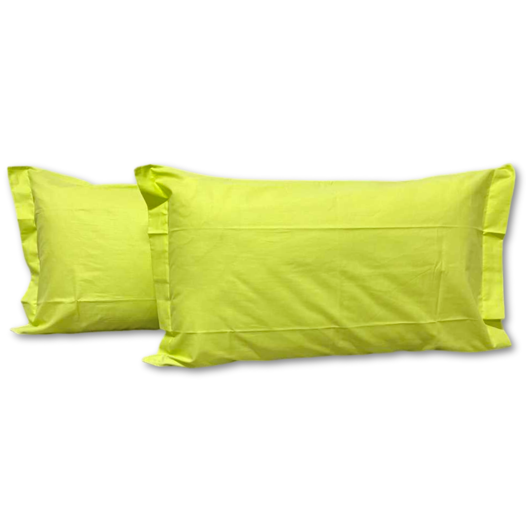 Coppia Federe con volant Verde esotico Personalizzate