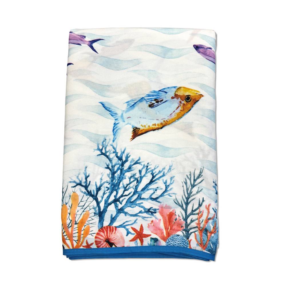 Tovaglia antimacchia Hydro Sea Fondale Marino 140 x 180