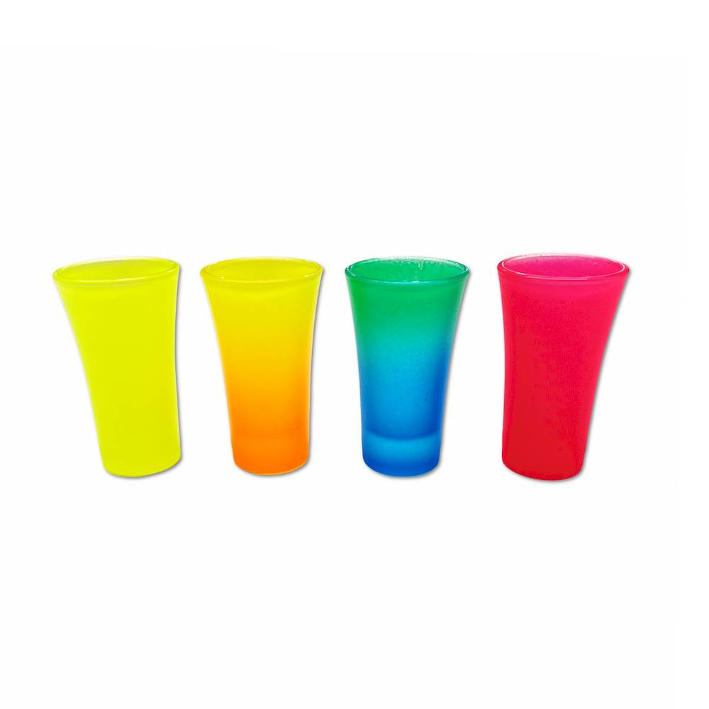 Set 4 bicchieri da liquore multicolor
