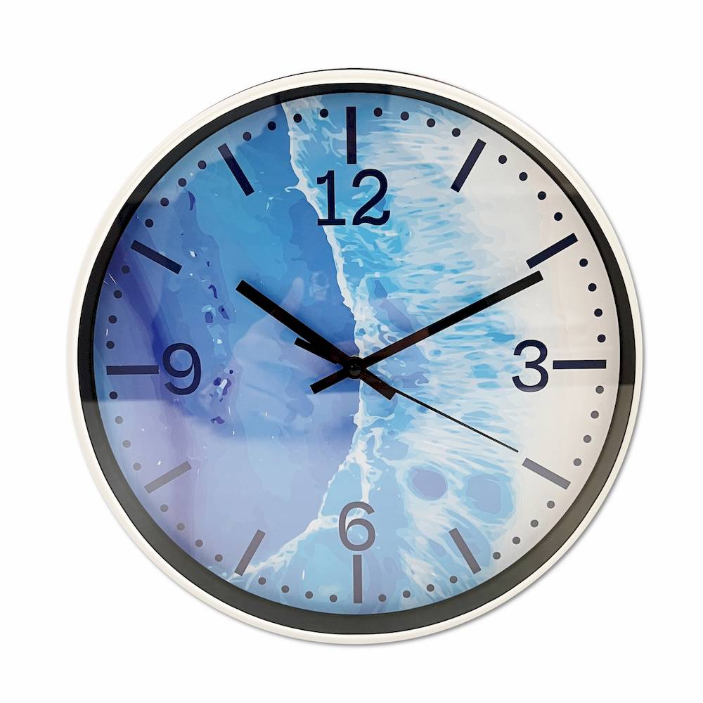  Orologio da parete onde azzurre