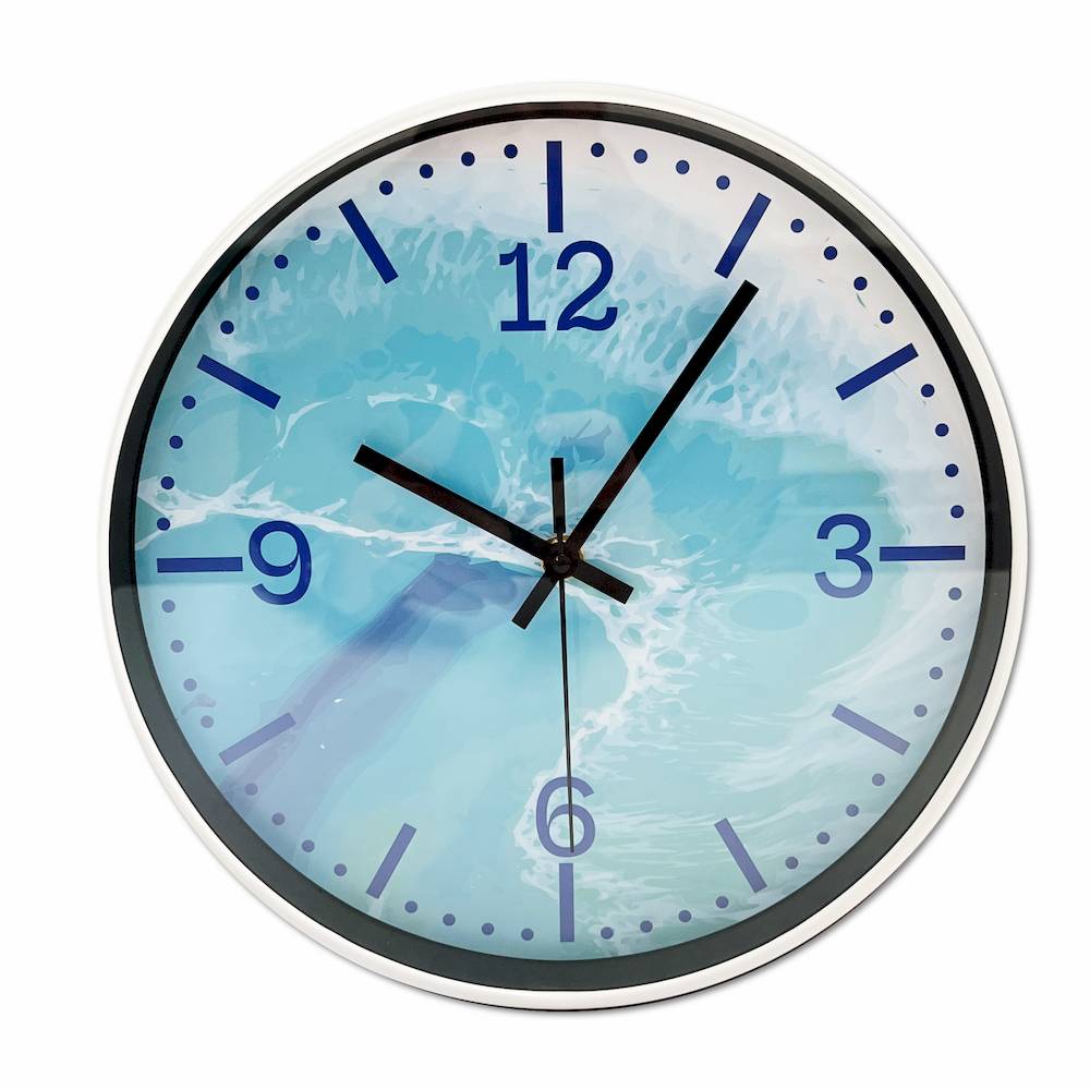  Orologio da parete onde acquamarina