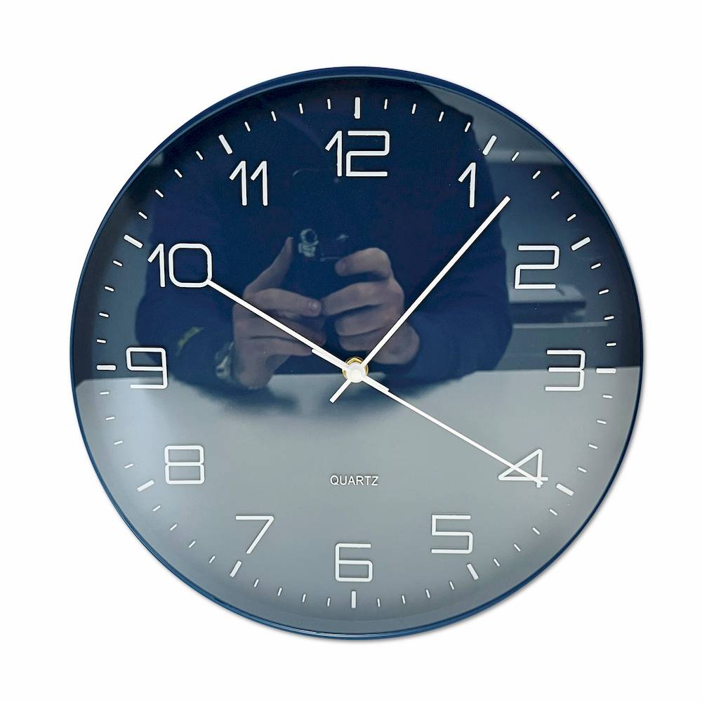  Orologio da parete quartz blu