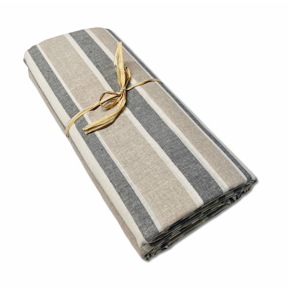 Telo copridivano copritutto Vela riga grigio 280 x 450