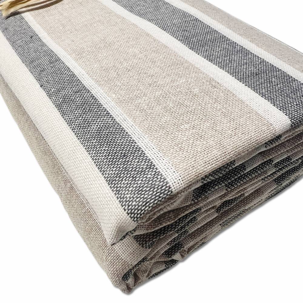 Telo copridivano copritutto Vela riga grigio 280 x 450