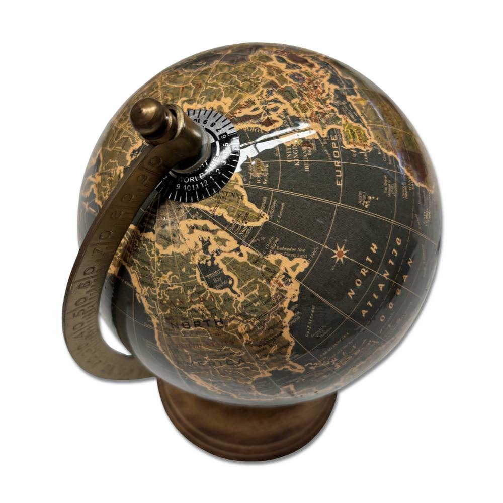 Mappamondo Lucido grigio H 22 cm