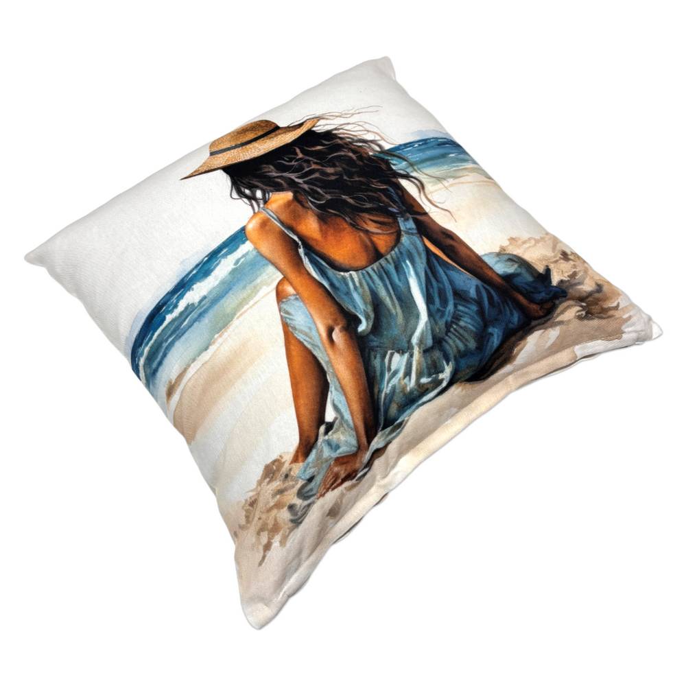 Federa cuscino Jenny spiaggia e mare 45 x 45