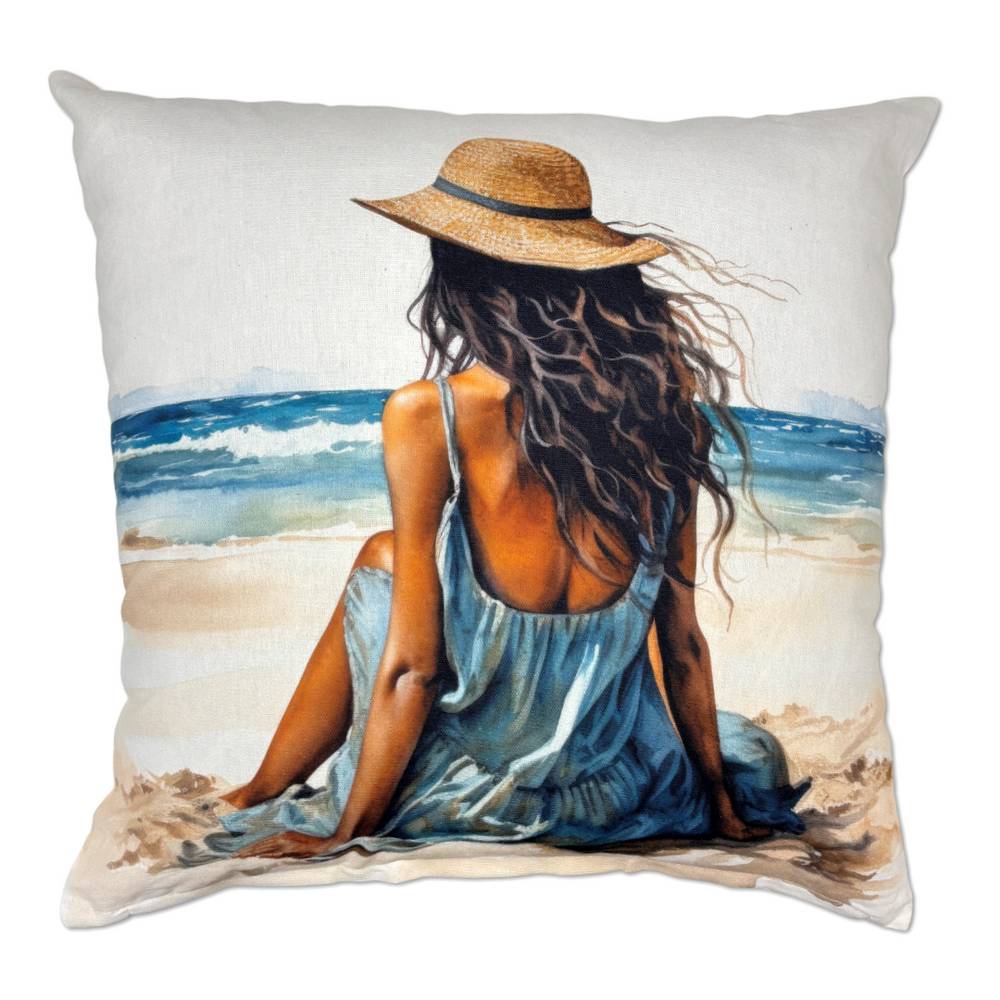 Federa cuscino Jenny spiaggia e mare 45 x 45