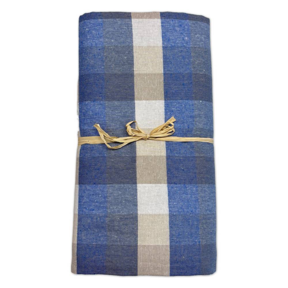Copridivano copritutto Country quadretto azzurro 160 x 280