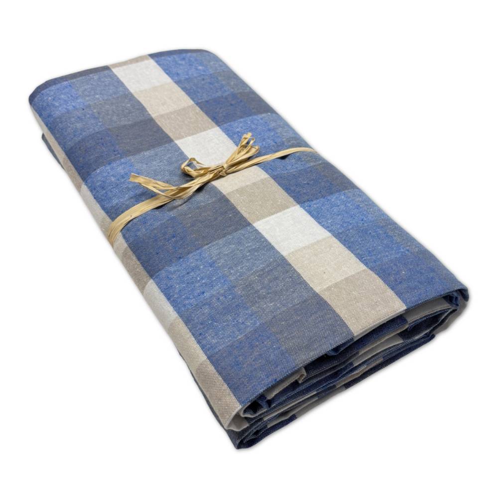Copridivano copritutto Country quadretto azzurro 160 x 280