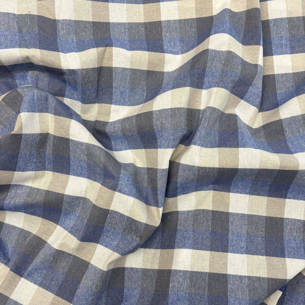 Copridivano copritutto Country quadretto azzurro 160 x 280
