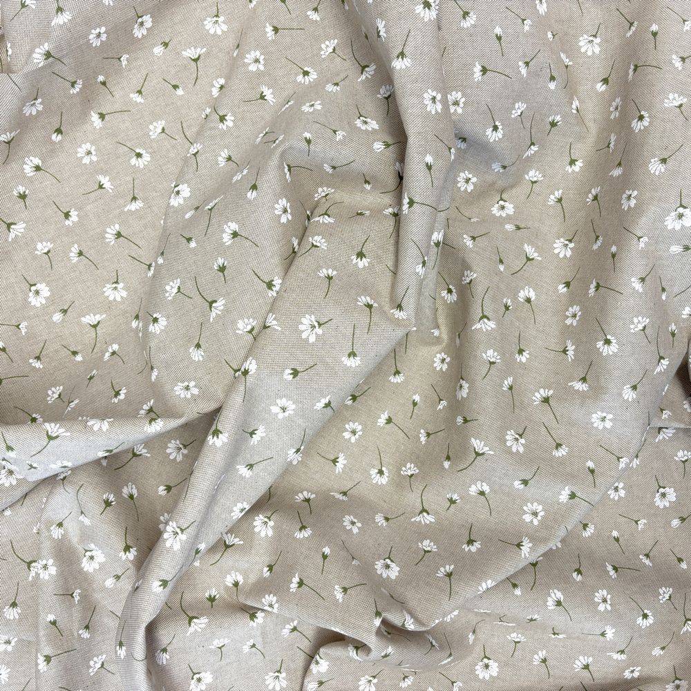 Tovaglia su misura Margherite fondo Beige