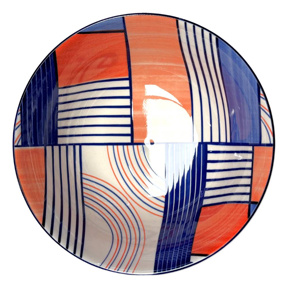 Ciotola da portata astratto blu