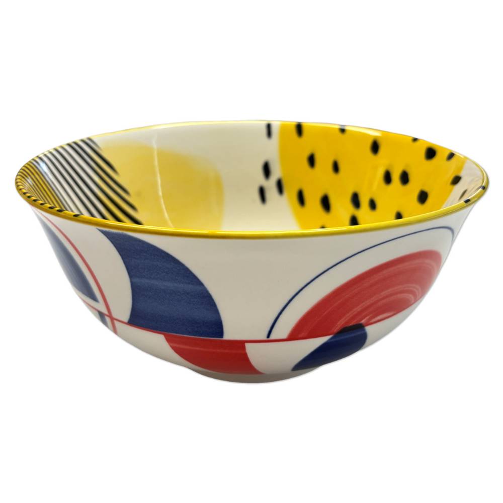 Ciotola da portata astratto giallo