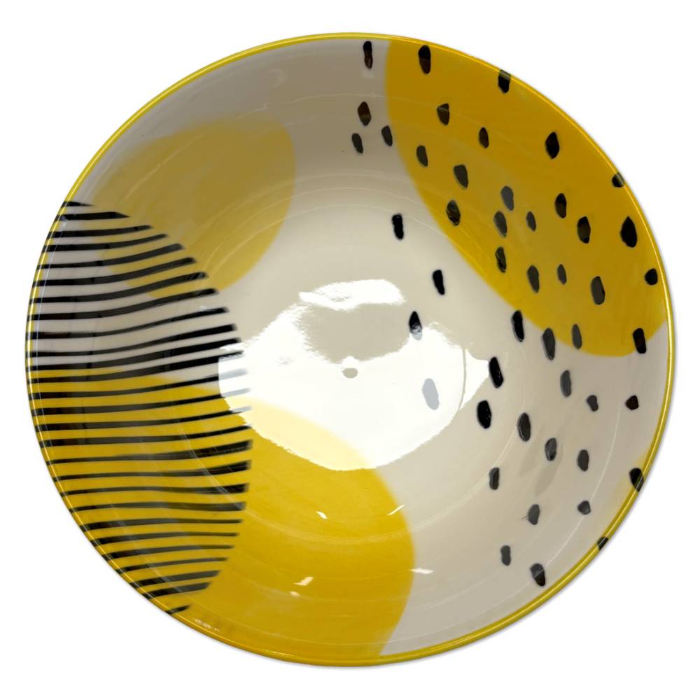 Ciotola da portata astratto giallo