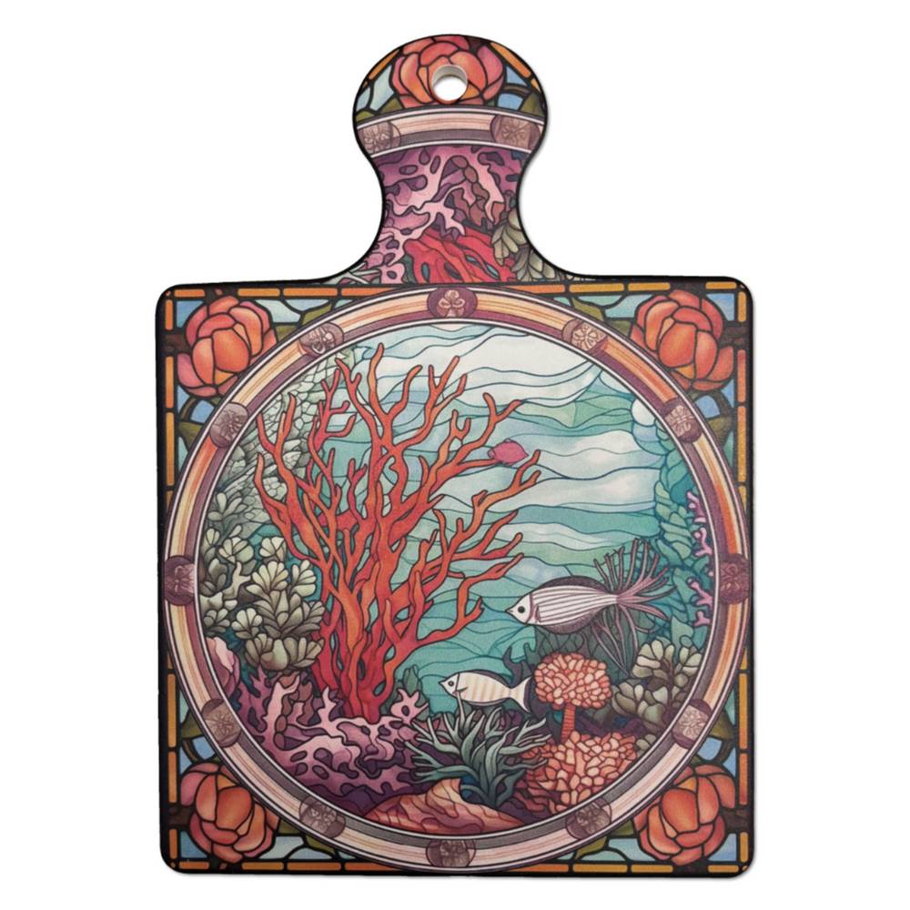 Piastrella sottopentola vassoio Mosaico corallo Cm 18 x 24