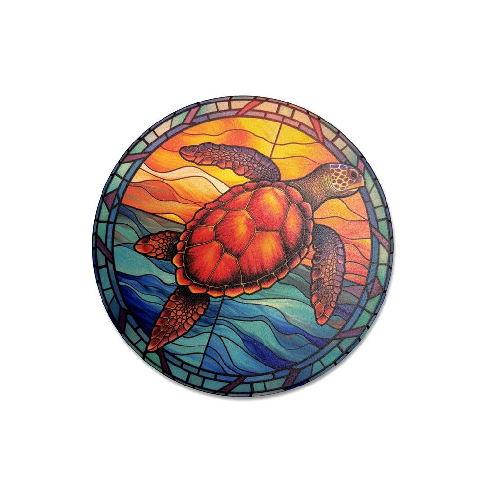 Piastrella sottopentola mosaico tartaruga diam. 15