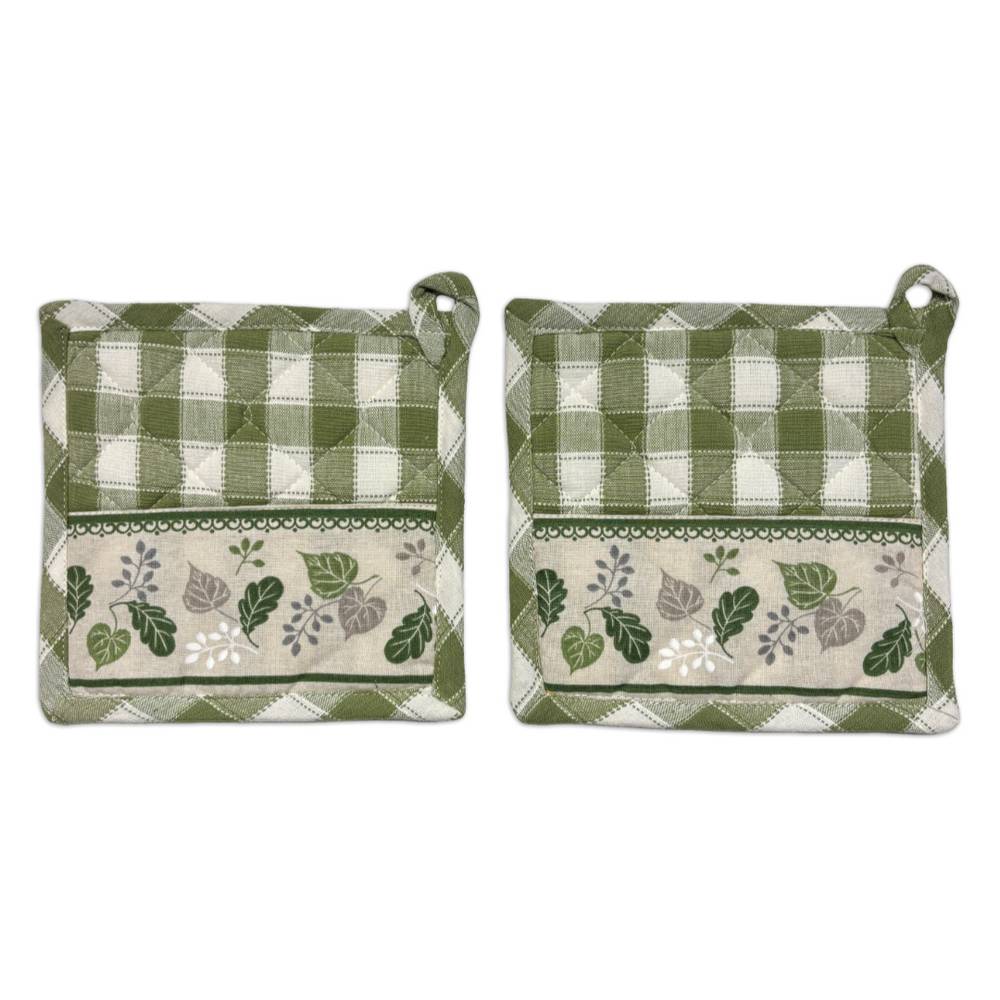 Set Canovaccio + presine Foglie