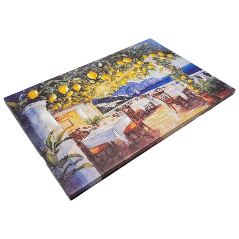 Quadro in Canvas Dipinto Limonaia sul mare 40 x 60