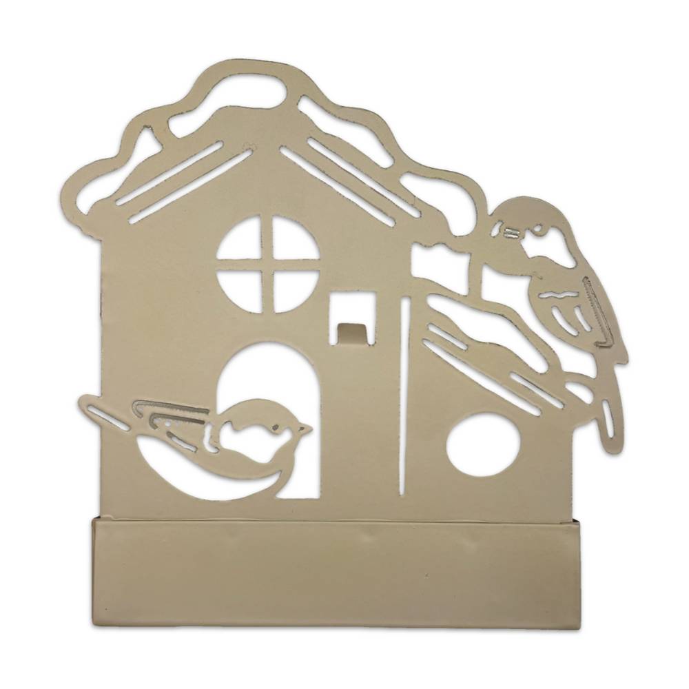 Porta zampirone in Metallo Casetta beige