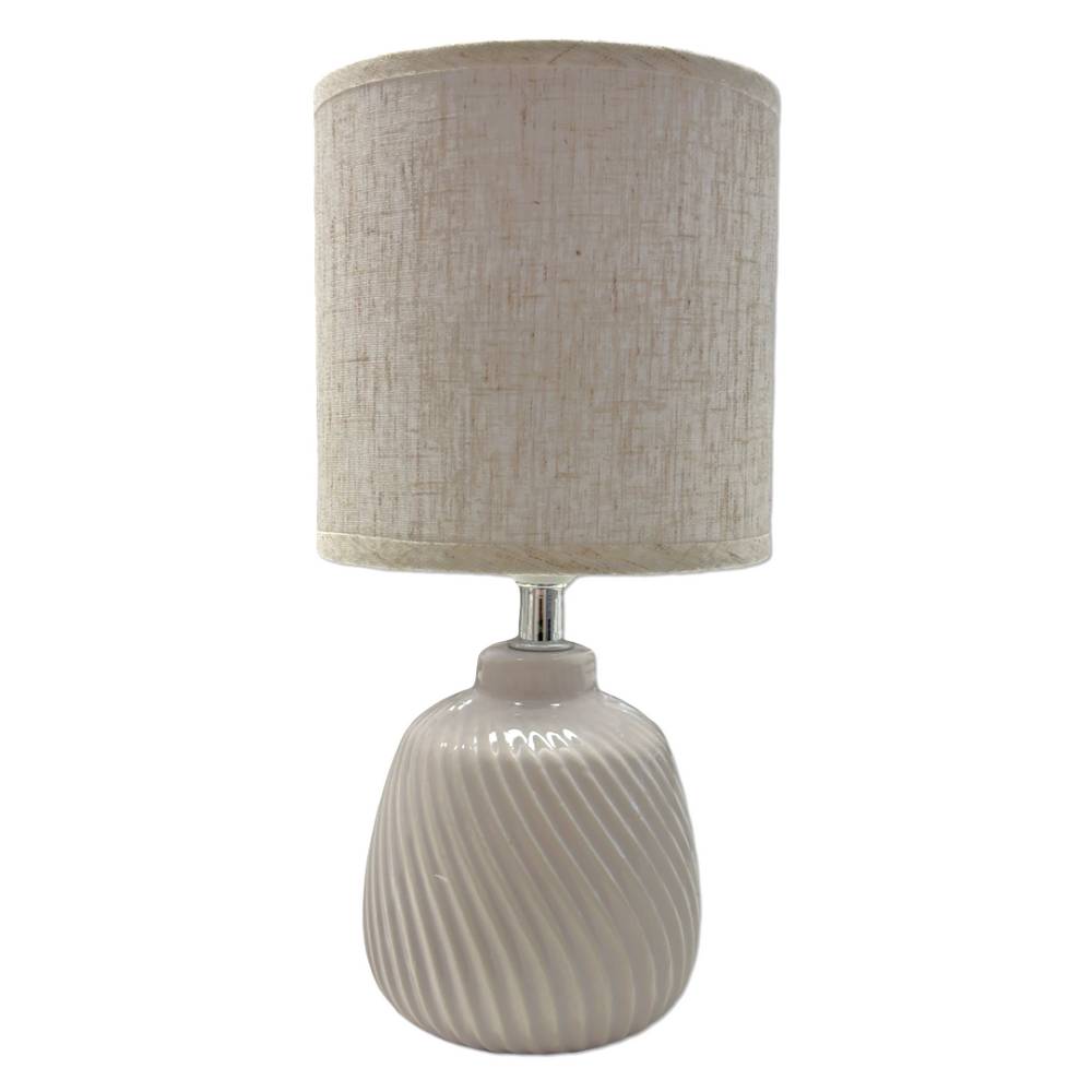 Lampada a goccia avvitata in ceramica panna