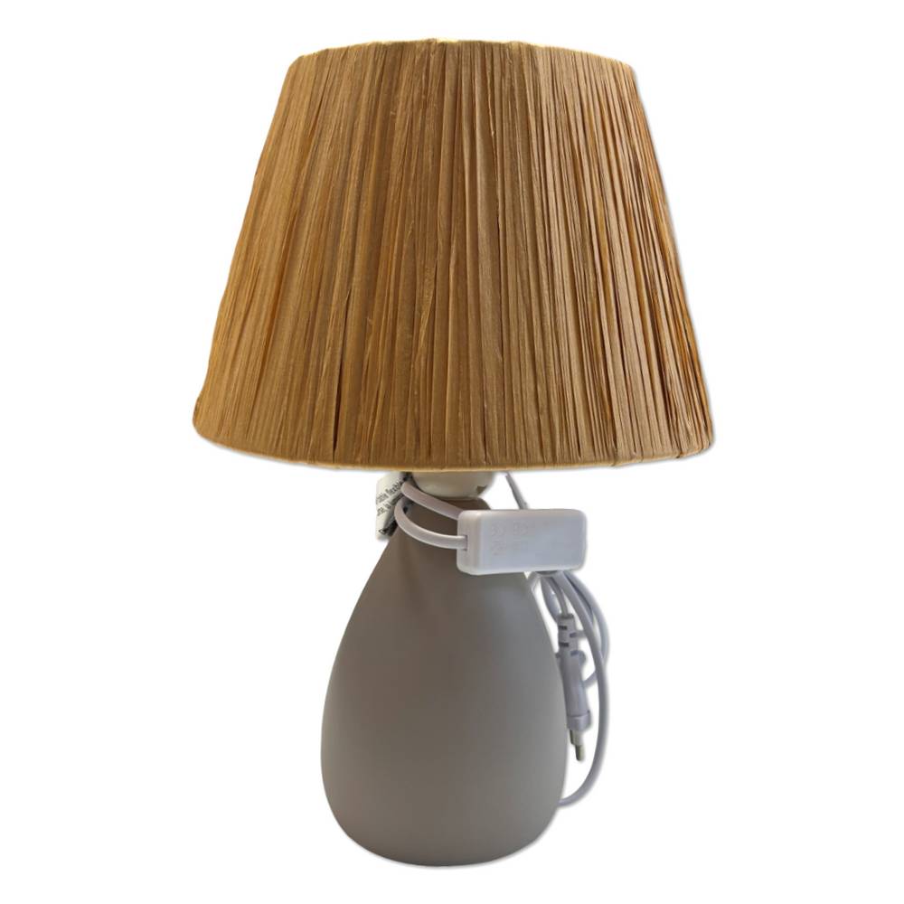 Lampada Argo in ceramica tortora