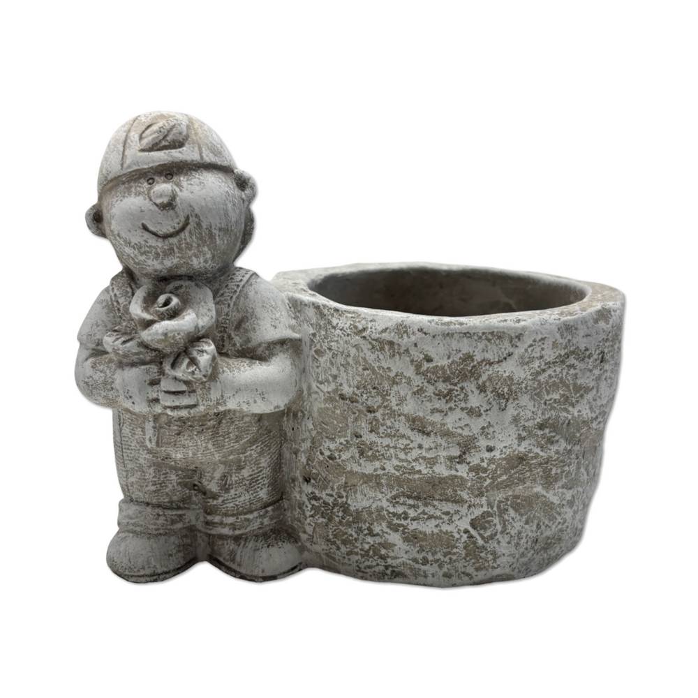 Vaso in cemento Quarteira ragazzo innamorato 