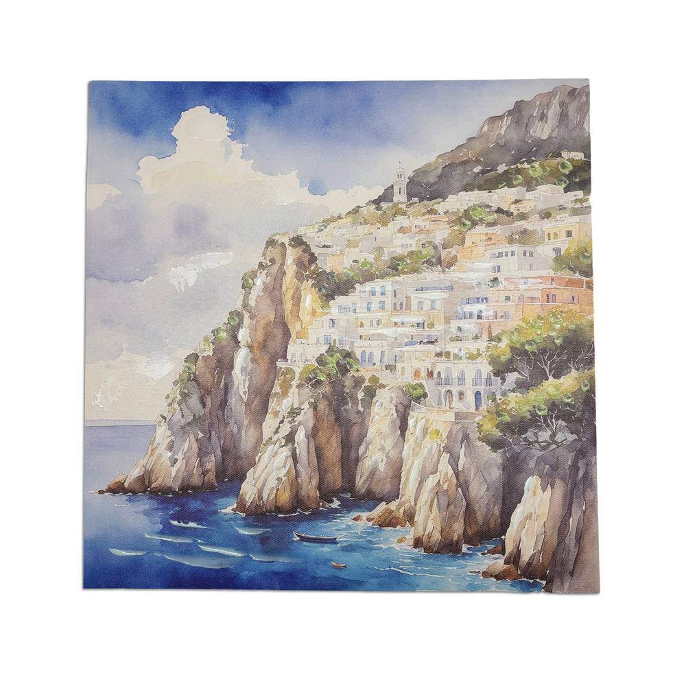 Quadro in Canvas Dipinto costiera amalfitana
