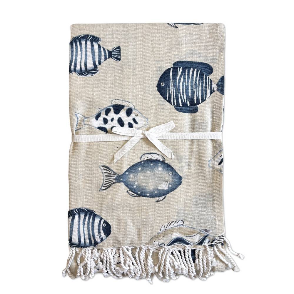 Fouta Telo Mare Corsica pesciolini 90 x 190